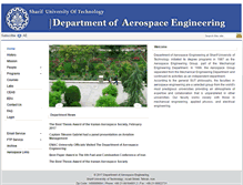 Tablet Screenshot of aero.sharif.edu