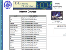 Tablet Screenshot of gsmecourses.sharif.ir