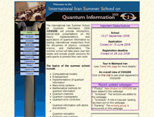 Tablet Screenshot of iissqi-08.sharif.edu