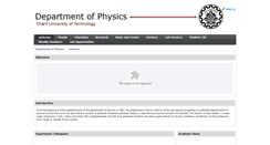 Desktop Screenshot of physics.sharif.ir