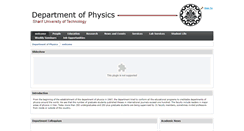 Desktop Screenshot of physics.sharif.edu